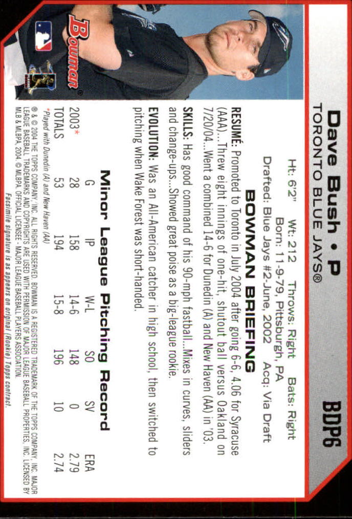 2004 Bowman Draft Baseball Card Pick (Base) - Picture 11 of 301