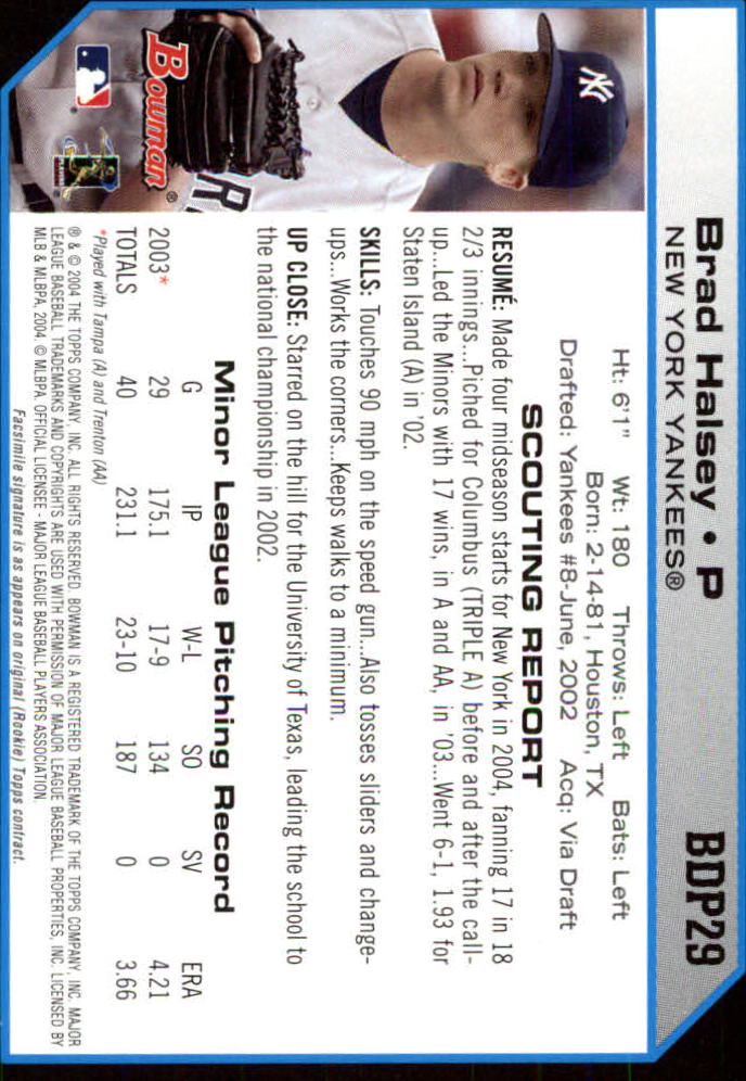2004 Bowman Draft Baseball Card Pick (Base) - Picture 53 of 301