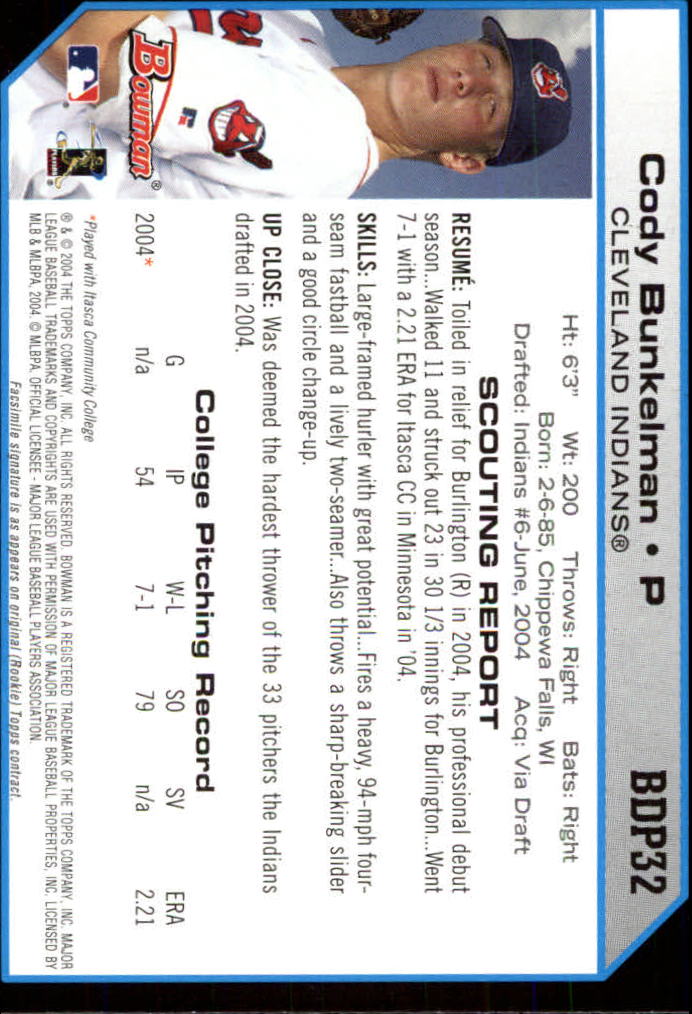 2004 Bowman Draft Baseball Card Pick (Base) - Picture 59 of 301