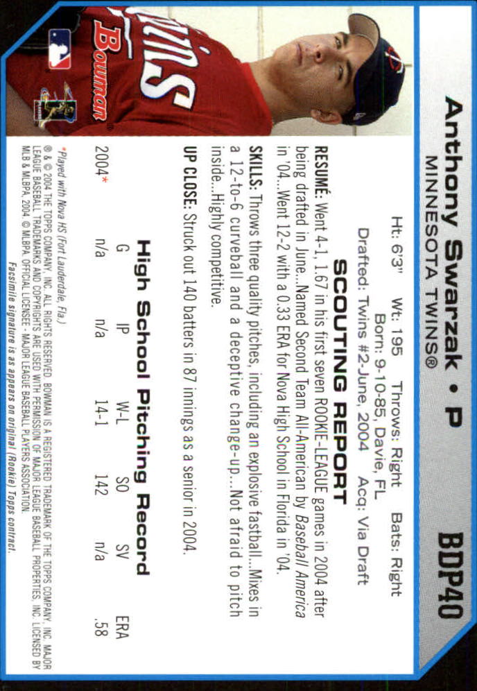 2004 Bowman Draft Baseball Card Pick (Base) - Picture 71 of 301