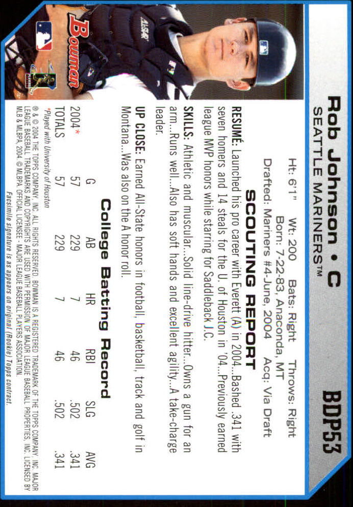 2004 Bowman Draft Baseball Card Pick (Base) - Picture 97 of 301