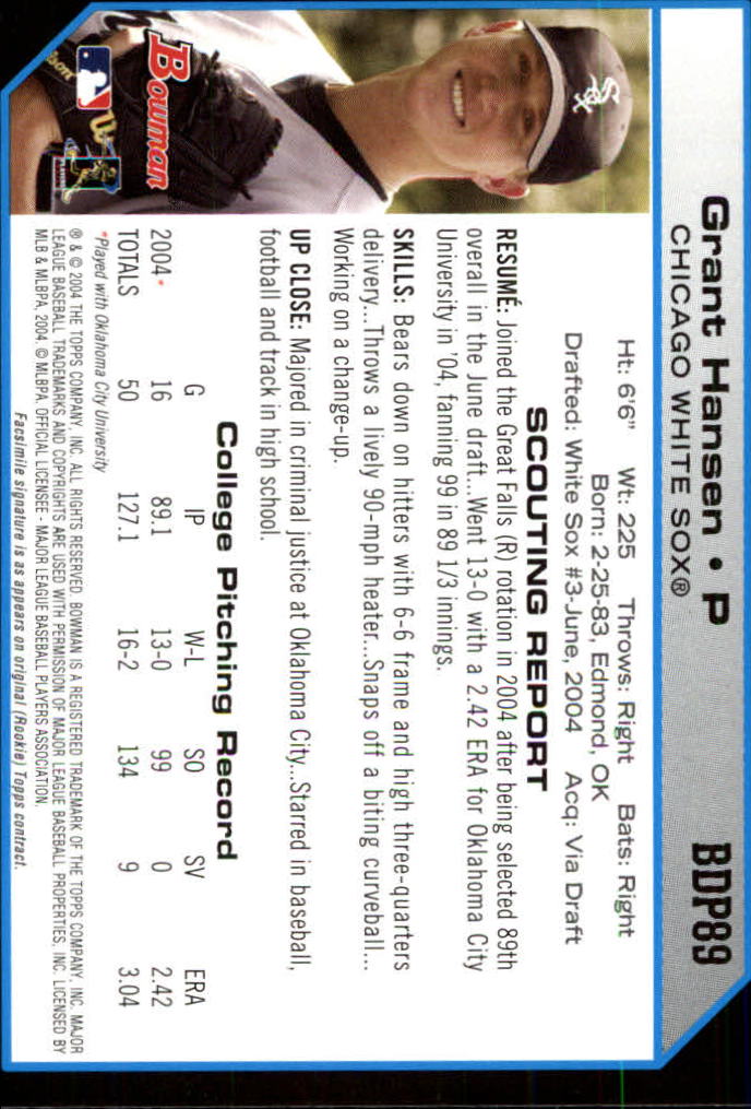 2004 Bowman Draft Baseball Card Pick (Base) - Picture 163 of 301