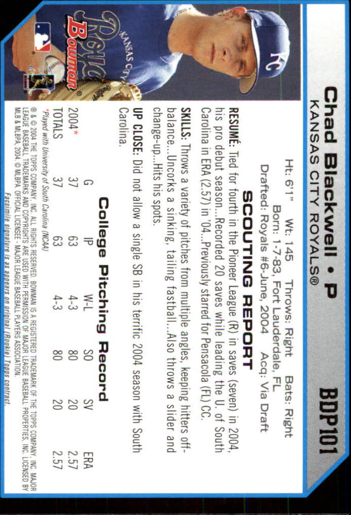 2004 Bowman Draft Baseball Card Pick (Base) - Picture 187 of 301