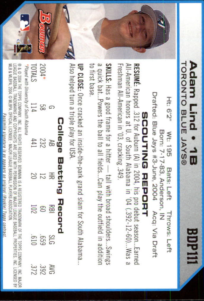 2004 Bowman Draft Baseball Card Pick (Base) - Picture 207 of 301