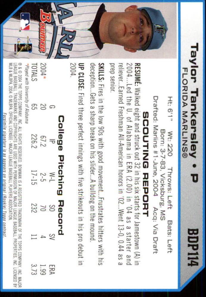 2004 Bowman Draft Baseball Card Pick (Base) - Picture 213 of 301