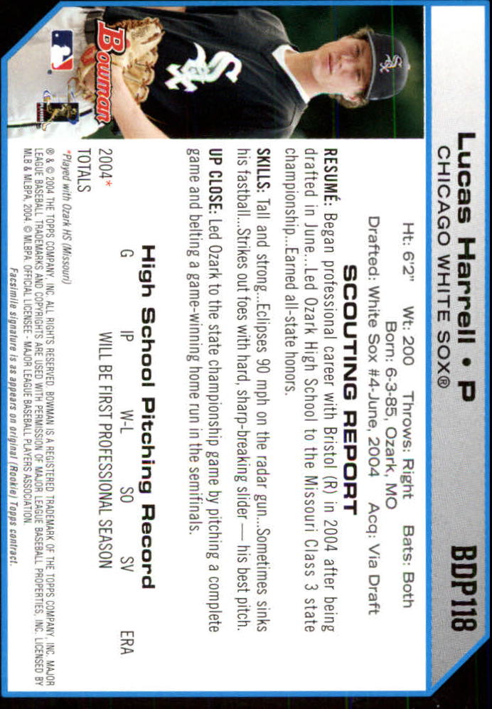2004 Bowman Draft Baseball Card Pick (Base) - Picture 219 of 301
