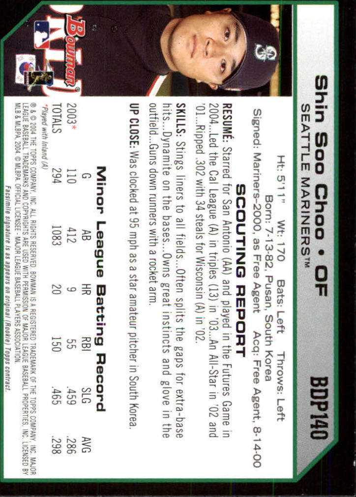 2004 Bowman Draft Baseball Card Pick (Base) - Picture 258 of 301