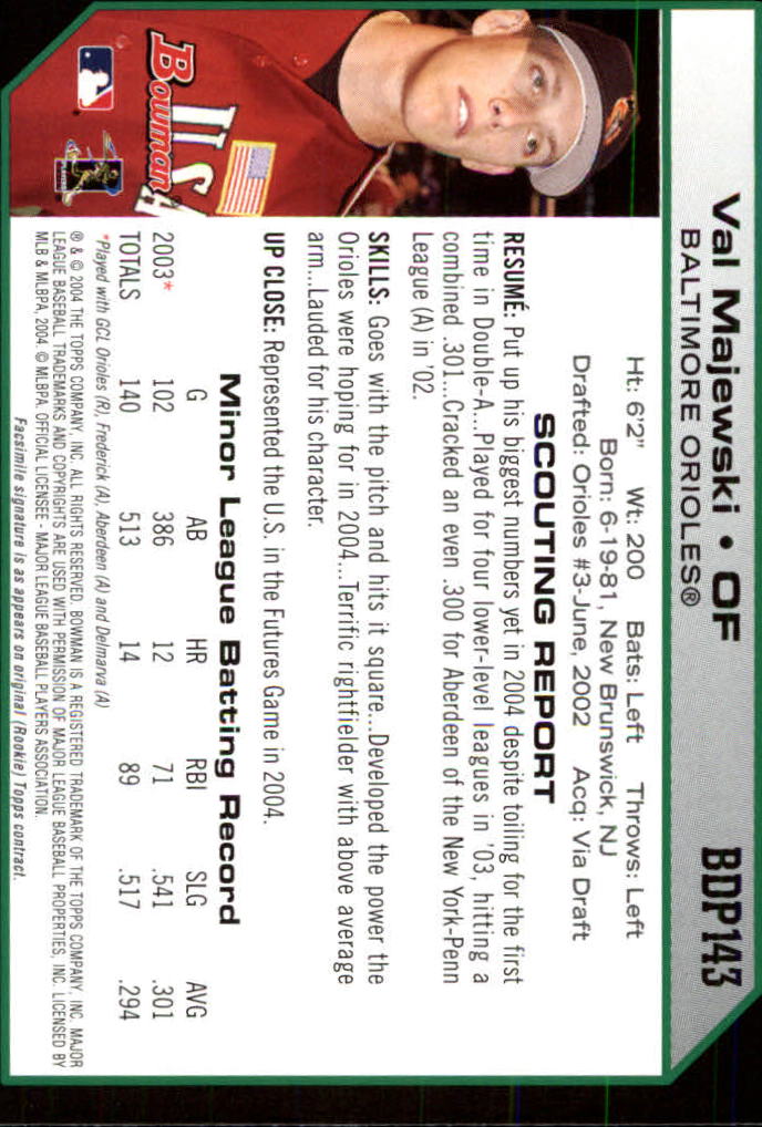 2004 Bowman Draft Baseball Card Pick (Base) - Picture 264 of 301
