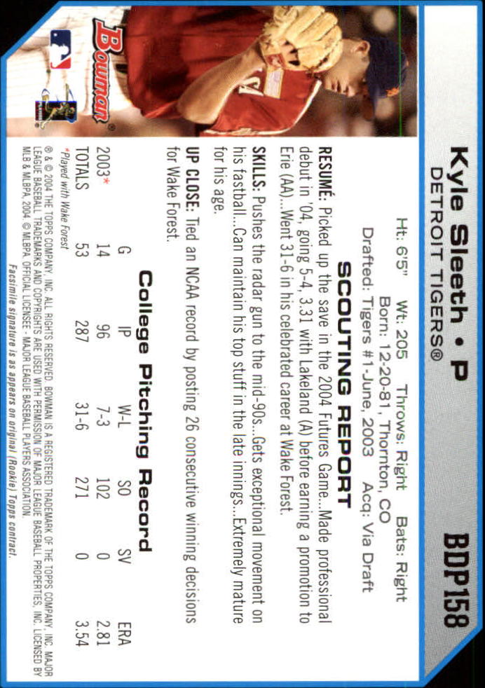 2004 Bowman Draft Baseball Card Pick (Base) - Picture 290 of 301