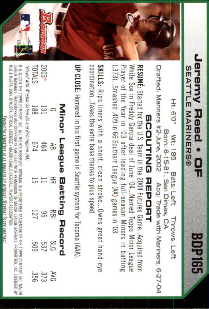 2004 Bowman Draft Baseball Card Pick (Base) - Picture 301 of 301