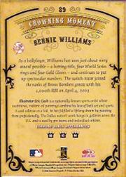 2004 Diamond Kings Framed Bronze #89 Bernie Williams back image