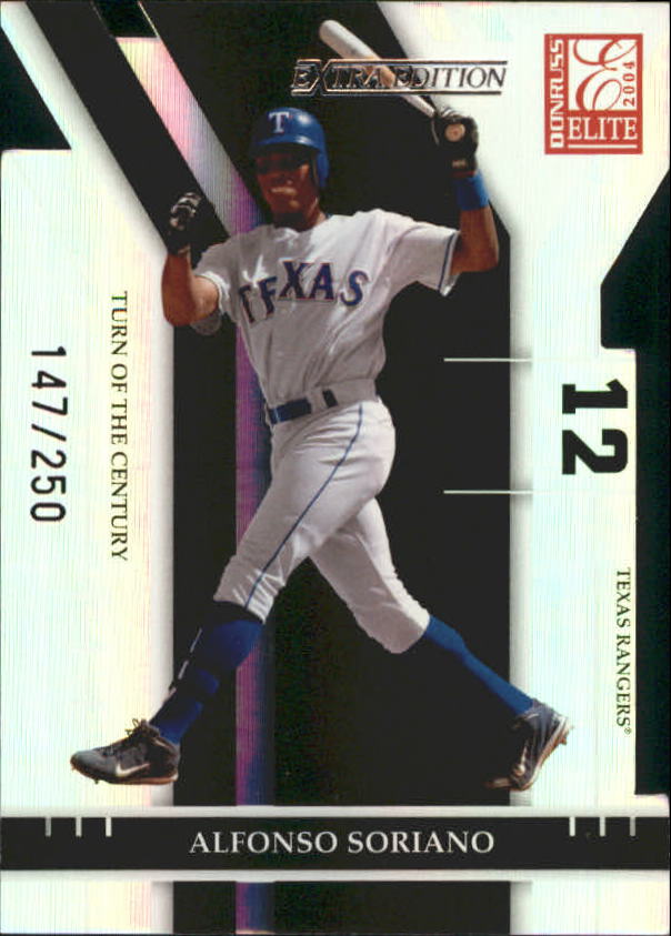 2004 Donruss Elite Extra Edition Turn of the Century #43 Alfonso Soriano
