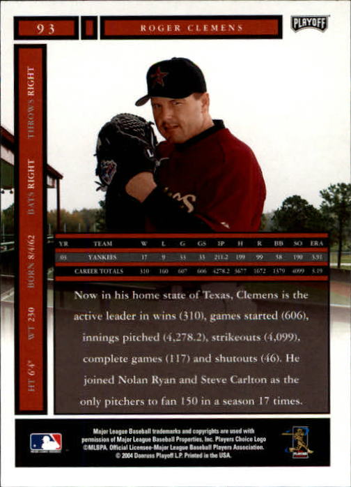 Roger Clemens cards (1987-2022) Red Sox Yankees Blue Jays Astros - You Choose - Picture 288 of 356