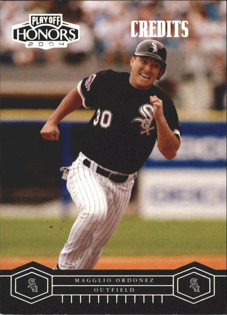 2004 Playoff Honors Credits Silver #55 Magglio Ordonez