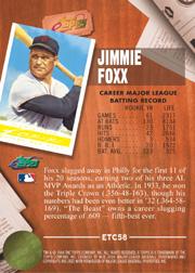 2004 eTopps Classic #58 Jimmie Foxx/952 back image