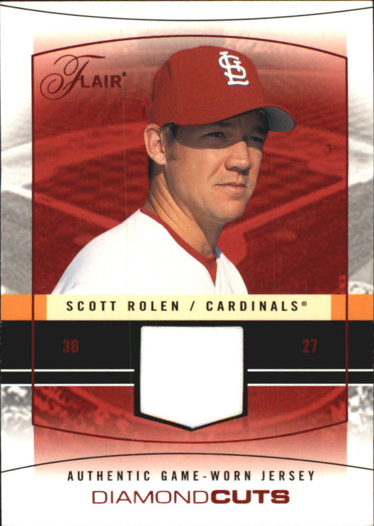 2004 Flair Diamond Cuts Game Used Red #SR Scott Rolen