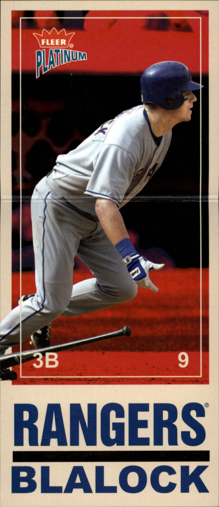 2004 Fleer Platinum Big Signs #15 Hank Blalock