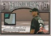 2004 Fleer Sweet Sigs Ballpark Heroes Patch Black #JB Josh Beckett/21