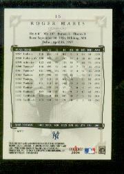 2004 Greats of the Game #16 Roger Maris Yanks back image
