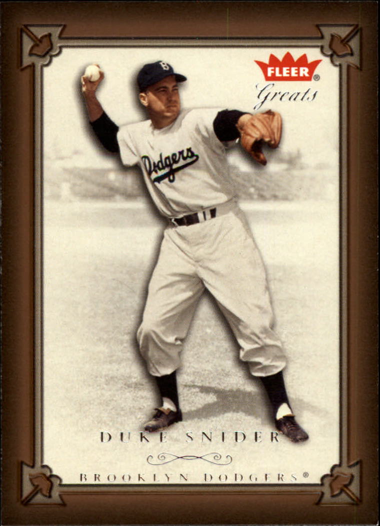 2004 Greats of the Game #20 Duke Snider Brooklyn