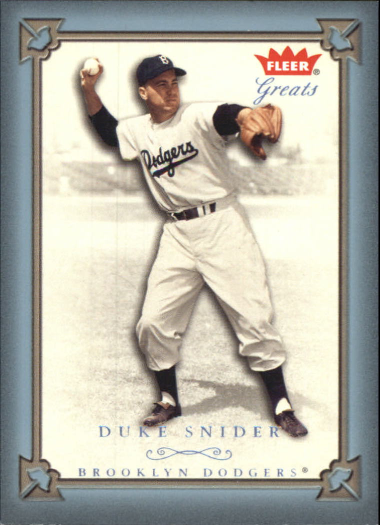 2004 Greats of the Game Blue #20 Duke Snider Brooklyn
