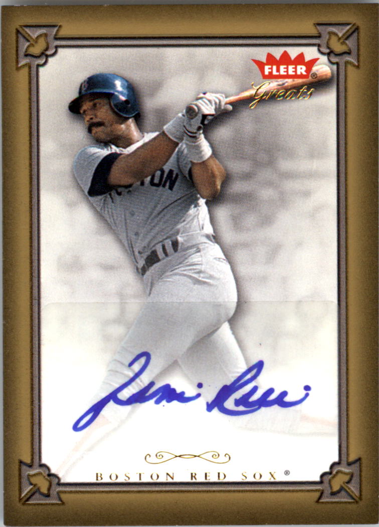 2004 Greats of the Game Autographs #JR Jim Rice F1
