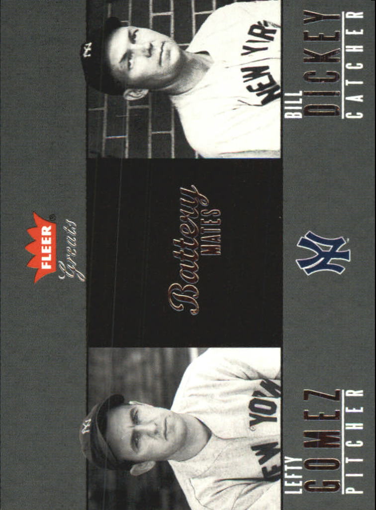 2004 Greats of the Game Battery Mates #8 L.Gomez/B.Dickey/1934