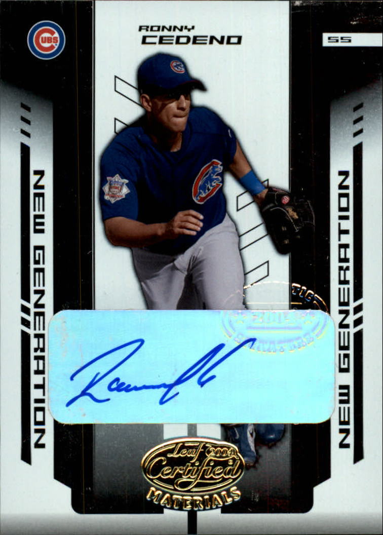 2004 Leaf Certified Materials #270 R.Cedeno NG AU/1000 RC