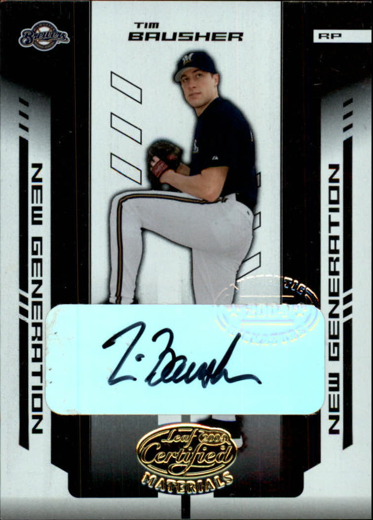 2004 Leaf Certified Materials #283 T.Bausher NG AU/400 RC