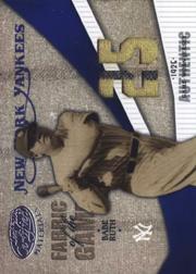 2004 Leaf Certified Materials Fabric of the Game Jersey Year #9 Babe Ruth Jsy/25