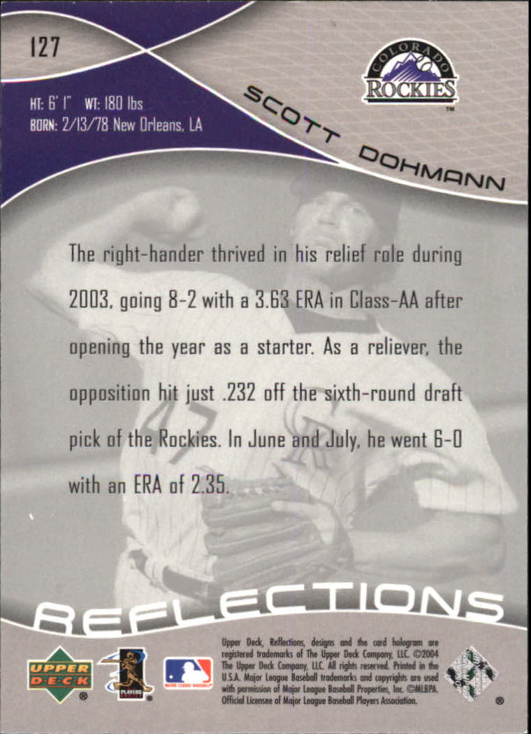 2004 Reflections #127 Scott Dohmann RC back image