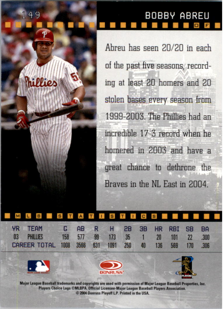 A8885- 2004 Studio Baseball Card #s 1-250 +Inserts -You Pick- 15+ FREE US SHIP - Picture 235 of 362