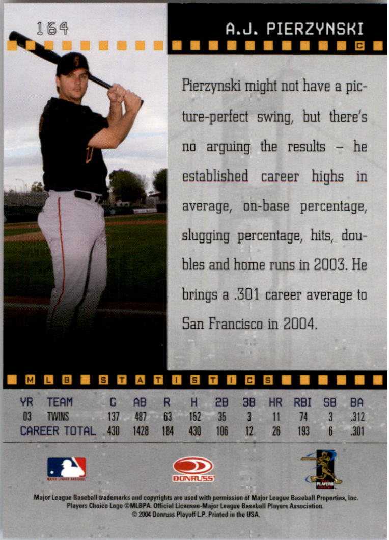A8885- 2004 Studio Baseball Card #s 1-250 +Inserts -You Pick- 15+ FREE US SHIP - Picture 263 of 362