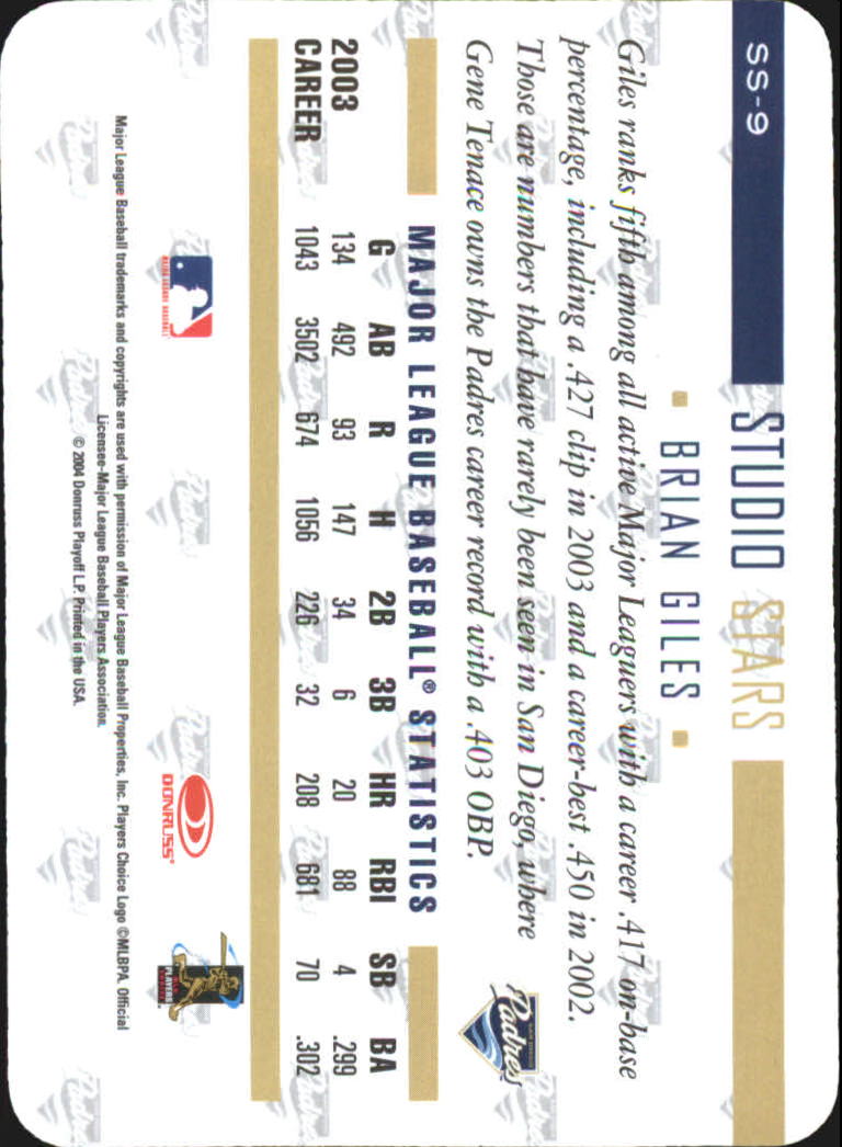 A8885- 2004 Studio Baseball Card #s 1-250 +Inserts -You Pick- 15+ FREE US SHIP - Picture 347 of 362