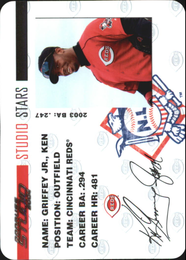 KEN GRIFFEY JR. 2004 Donruss Studio Baseball #60 Cincinnati
