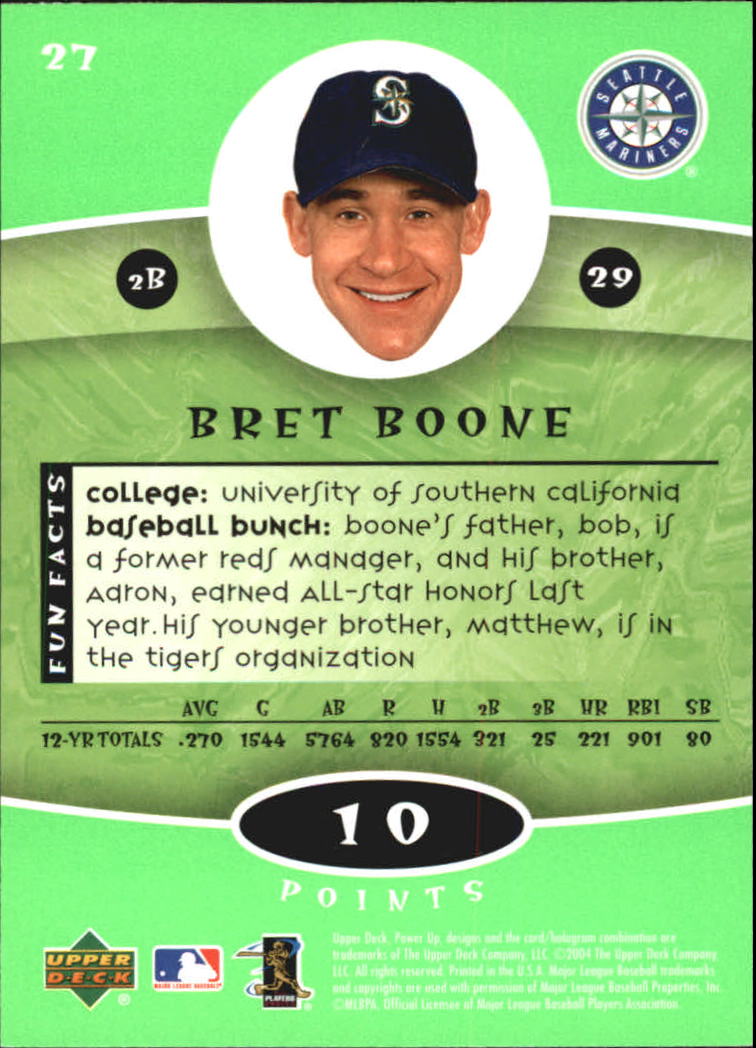 Bret Boone baseball card rookie (Seattle Mariners) 1992 Score #104T