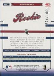 2004 Donruss World Series #190 Ryan Meaux AU/1000 RC back image