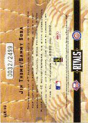 2004 Leather and Lumber Rivals #40 S.Sosa/J.Thome back image