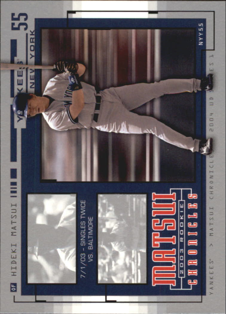 2004 Upper Deck Matsui Chronicles #HM53 Hideki Matsui 7/29/03