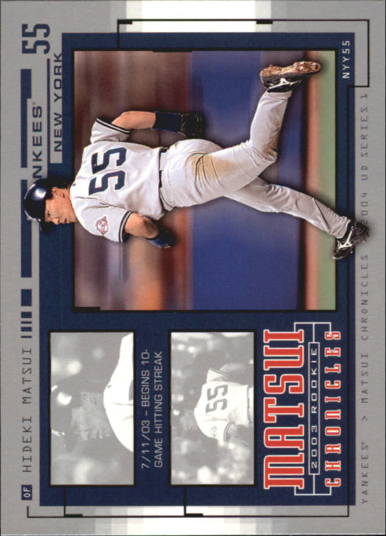 2004 Upper Deck Matsui 2003 Rookie Chronicles Hideki Matsui #HM50