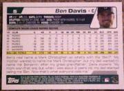 2004 Topps #5 Ben Davis back image