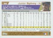 2004 Topps #14 Junior Spivey back image