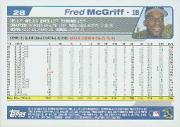 2004 Topps #28 Fred McGriff back image