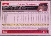 2004 Topps #51 Danny Graves back image