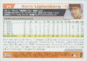 2004 Topps #71 Kerry Ligtenberg back image