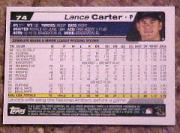 2004 Topps #74 Lance Carter back image
