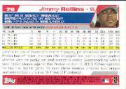 2004 Topps #76 Jimmy Rollins back image