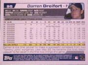 2004 Topps #95 Darren Dreifort back image