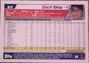 2004 Topps #97 Zach Day back image