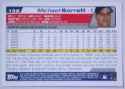 2004 Topps #132 Michael Barrett back image